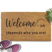 Welcome-ish Front Door Mat 30x17 Inch Welcome ish Door Mat Welcome-ish Door M...