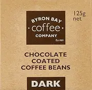 Byron Bay Coffee Company Dark Chocolate Coated Coffee Beans, 125g
