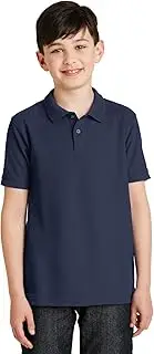 [Port Authority] Youth Silk Touch Polo. Y500 Navy L