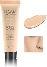 Boobeen Hydrating BB Cream, Full-Coverage Foundation&Concealer, Color Correcting Cream, Tinted Moisturizer BB Cream for All Skin Types - Evens Skin Tone