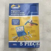 Gatco Edgemate 5-Piece Knife Sharpening System Clamp, Oil, Honing Stones #10005