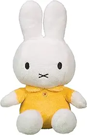 Miffy Classic Kids Soft Plush Toy, Yellow, 20cm Height, Yellow, White