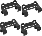 4pcs Pump Fixing Clip Bike Easy Install Pump Holder Bicycle Pump Holder Bicycle Air Compressor Clip-on Pump Holder Pump Storage Solution Pump Organization Pump Clip Plastic Black LALADEFIEE