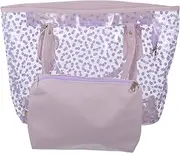 [DEARMAMY] Transparent Handbag Mesh Bag Clear Tote Bags for Women Bag Women Tote Bags Toiletries Bag Gym Bag Handbag for Women Wicker Purse Messenger Bag Transparent Tote Bag Blue