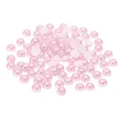 500Pcs Flatback Pearls Beads, 10mm Flatback Pearls, Light Pink
