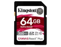 Kingston Canvas React Plus SD 64GB 記憶卡〔300MB/s〕公司貨