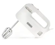 Electric Hand Mixer, 3 Mixing Speeds, Clever Built In Beater Storage