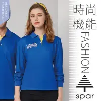 在飛比找momo購物網優惠-【SPAR】女 吸濕排汗透氣長袖POLO衫.運動休閒衫.排汗