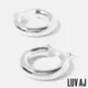 LUV AJ 好萊塢潮牌 銀色簡約 小寬版圓耳環 BABY AMALFI TUBE HOOPS