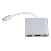 USB C Docking Station 3 In 1 4K HD 5Gbps Transmission 60W PD Power USB C Hub New