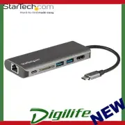 Startech USB-C Multiport Adapter with HDMI 4K- SD Reader 2xUSB 1xUSB-C Gigabit