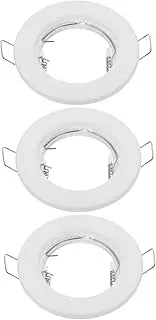 POPETPOP 3Pcs Light Trim Spotlight Fixture for Elegant Metal Lighting Accessories with Modern Design Easy Installation for Home Decor Finish