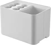 Umbrella Rack, Plastic Drain Umbrella Storage Rack, Household Umbrella Bucket, Space Saving, Suitable for Home, Office, Corridor, Can Hold 10 Umbrellas (White)