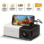 NEW Mini Projector, Portable AU Plug Outdoor Movie Projector, Compatible With