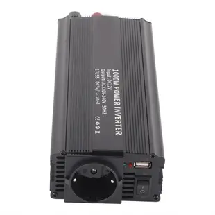 1000W 電源逆變器 DC 12V 至 220V AC 轉換器校正正弦波帶太陽能板