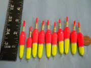 10 NEW WOOD SLIP FLOATS / BOBBERS PANFISH ICE FISHING NO FREEZE UP ON LINE B63