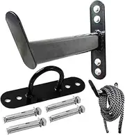 Battle Rope Wall Mount Kit, Battle Rope Heavy Duty Hook, Space Saving Storage Rack, Black Battle Rope Storage Hook, Training Rings Storage Hook, Wall Mounted Battle Rope Hanger