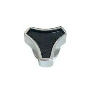 Chrome / Black Tri Bar Air Cleaner Wing Nut 1/4" or 5/16" Chevy Ford 283 350 289