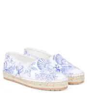 [Versace Kids] Versace Kids Coral Theatre canvas espadrilles UK 1 blue