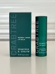 NIB Crabtree & Evelyn NOURISH & RENEW Lip Balm FREE SHIPPING