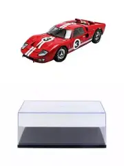 DIECAST CAR W/DISPLAY CASE 1966 FORD GT-40 MK II LE MANS #3 SHELBY SC406R 1/18