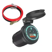 USB Car Phone Fast Charger Adapter Power Outlet W/ Wire For Apple iPhone 13 12