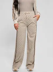 GUESS Women's Beige Logo Jean Long Pants Size: XL, Elastane