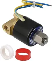 1/4" 12V DC N/O Brass Electric Air Water Solenoid Valve Low Power Consumption