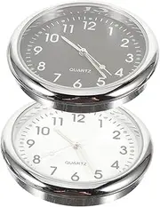 2pcs Car Clock Dash Car Decoration Clocks Pendant Stick on Clock Automobile Clock Car Digital Clock