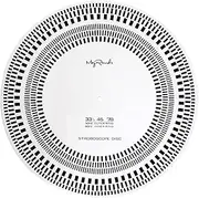 Professional Vinyl Turntable Phonograph Test Disc-Acrylic Speed Dial Calibration Tool for Precise RPM Adjustment,Stylus Tracking&Player Optimization(Vinyl Turntables&Phonograph Accessories)