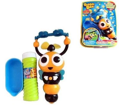 BUMBLE BEE BUBBLE BLOWER MACHINE 2 wand battery operated blowing bubblles fluid