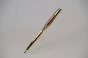 Thin Blue Line Bullet Letter Opener in Oak With a Gold Finish
