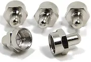 Ancable 5-Pack Coax F Type Terminators Caps with 75 Ohm Resistor for Unused F Connector Ports Jacks on TV Amplifier Splitter Antenna Booster Wall Plate