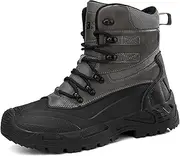 [Generic] Men's Waterproof Tactical Military Boots Anti Slip Platform Combat Boots Outdoor Hiking Work Boots