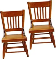 Toddmomy 2pcs 1:12 Scale Miniature Wooden Dollhouse Furniture Adorable Mini Chair for Wear Resistant Decorative Mini House