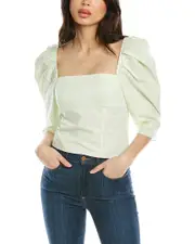 Vince Draped Square Neck Top
