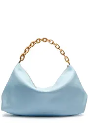 Khaite Clara Leather Shoulder bag - Light Blue One Size