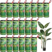 20PCS Fly Paper Strips, Joogee Sticky Fly Ribbons Traps Fly Tape Trap Ribbon Fly Bait Indoor Catcher for Fruit Flies, Gnat, Insect, Pest, Mosquito