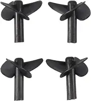 Peakloong RC Boat Spare Parts Propeller Set for 2011-5 Fishing Tool Bait Boat Fish Finder Ship Part Positive & Reverse Propeller,4 Pcs