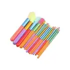15Pcs Synthetic Hair Makeup Brushes Set Colourful Make Up Brush Set Beginner