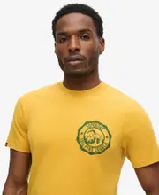 Lo-Fi Outdoor Graphic T Shirt | Mustard Yellow Marle