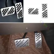 Fit For 2016-2020 Cadillac XT5 Silver Aluminum Accelerator Brake Pad Pedal Trim