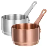 2 Pcs Mini Soup Pot Cookware Household Condiment Cup Stainless Sauce Pan
