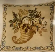 Smithsonian Institution Cornucopia Needlepoint Kit Horn It’s Polite To Point Vtg