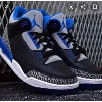 在飛比找蝦皮購物優惠-Nike Jordan 3代黑藍us8.5