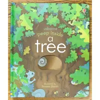 在飛比找蝦皮購物優惠-Usborne Peep Inside A Tree 精裝英