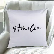 Satin Name Personalised Cushion