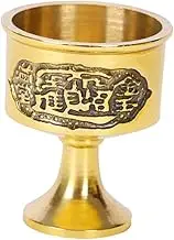 GREENADSCAPE Luxury 1pc Retro Style Decorative Copper Cup Unique Table Desk Cup for Home Office Present Decor