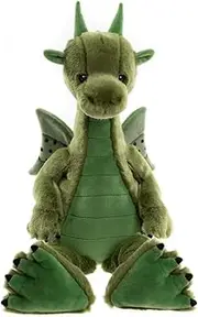 [Charlie Bears] Deck Bearhouse Dragon Teddy Bear – Plush Collectible Dragon with Soft Fur and Captivating Design