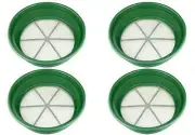 4pc CLASSIFIER SIFTING PANS 4 YOUR GOLD PANNING 1/4", 1/8", 1/12",1/20"
